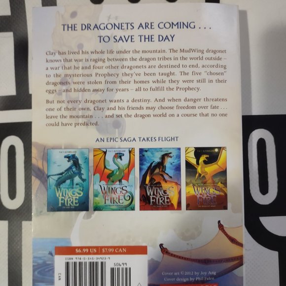 The Dragonet Prophecy (Wings of Fire #1) by Tui T. Sutherland 2013 Paperback - Picture 3 of 5